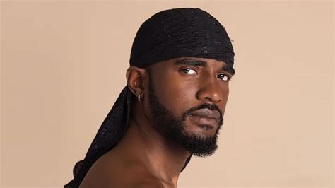 man wearing durag.